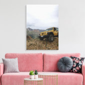 Toile de montagne Jeep jaune rubicon (Insitu(Salon))