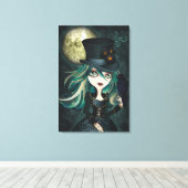 Toile de mur enveloppée par la lune de Raven (Insitu (Plancher de Bois))