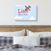 Toile de nom d'avion Liam (Insitu(Chambre))