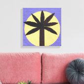 Toile de Palmetto Silhouetté (Insitu(Salon))