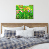 Toile de Patch Fleur Iris multicolore (Insitu(Chambre))