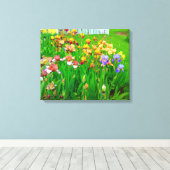 Toile de Patch Fleur Iris multicolore (Insitu (Plancher de Bois))