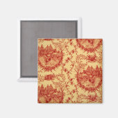 Toile de Pays Français GrangeRouge/Beurre Magnet R (Recto/Verso)