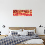 Toile De Paysage Abstraite Roue Et Or Rouillé (Insitu(Chambre))