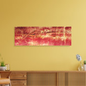 Toile De Paysage Abstraite Roue Et Or Rouillé (Insitu(Salon))