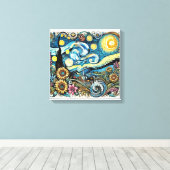 Toile de paysage de rêve de Van Gogh mur d'art (Insitu (Plancher de Bois))