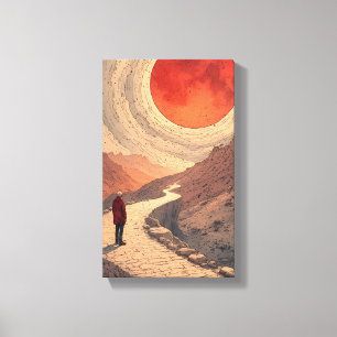 Toile de paysage Red Sun