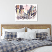 Toile de peinture à l'aquarelle Tokyo Japon (Insitu(Chambre))