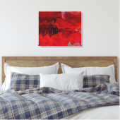 Toile de peinture rouge Abstraite moderne (Insitu(Chambre))
