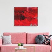 Toile de peinture rouge Abstraite moderne (Insitu(Salon))