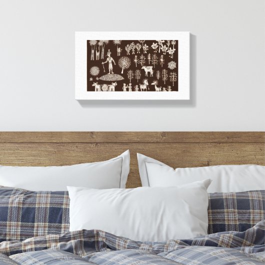 Toile de peinture Warli (Insitu(Chambre))