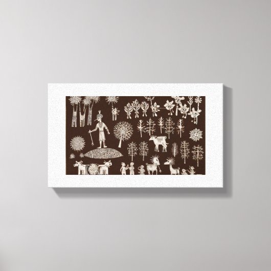 Toile de peinture Warli (Recto)