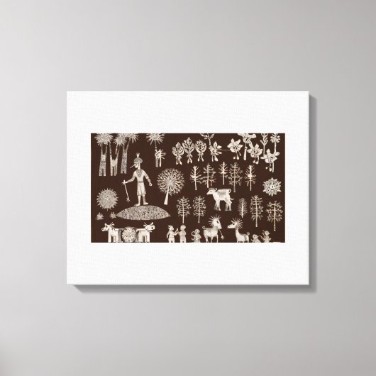 Toile de peinture Warli (Recto)