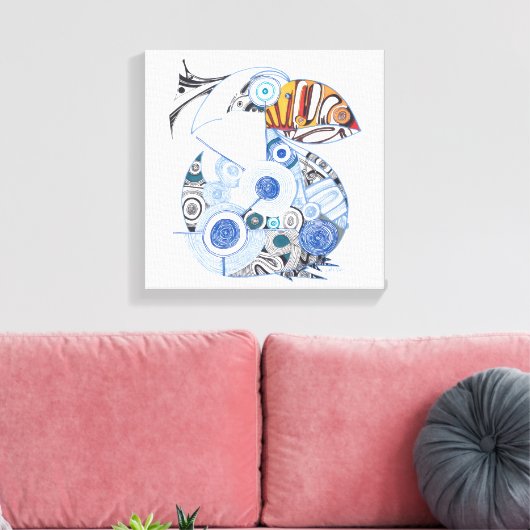 Toile de pélican (Insitu(Salon))