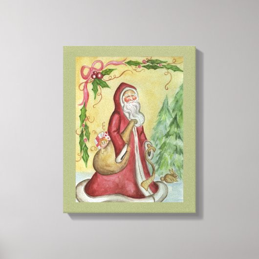 Toile de Père Noël Impression sur toile (Recto)