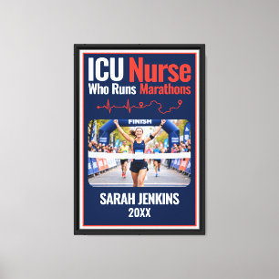 Toile de photo de marathon Infirmière en soins int