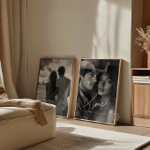 Toile de photo de mariage calligraphie élégante d'