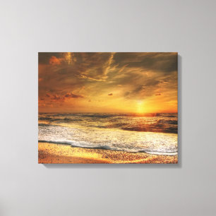Toile de photographie de coucher de soleil lever d