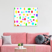Toile de points de couleur (Insitu(Salon))