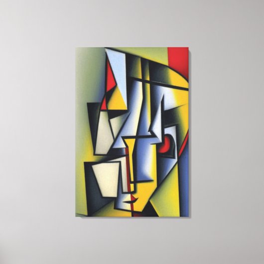 Toile de portrait Cubiste Abstraite (Recto)