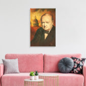 Toile de portrait Winston Churchill (Insitu(Salon))