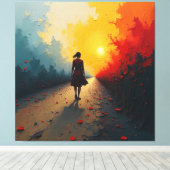 Toile de qualité supérieure enveloppée représentan (Insitu (Plancher de Bois))