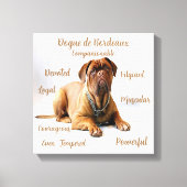 Toile de race canine avec traits de tempérament (Recto)
