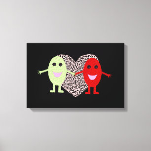 Toile de raisins amoureux