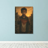 Toile de Résilience Palestinienne (Insitu (Plancher de Bois))