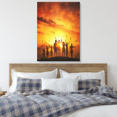 Toile de rêve tribal (Insitu(Chambre))