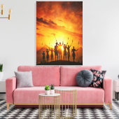 Toile de rêve tribal (Insitu(Salon))