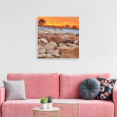 Toile de rivage océanique coucher de soleil (Insitu(Salon))