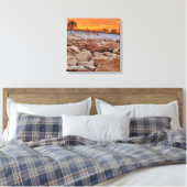 Toile de rivage océanique coucher de soleil (Insitu(Chambre))