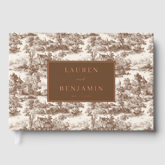 Toile de Romance Wedding Gastenboek (Voorkant)