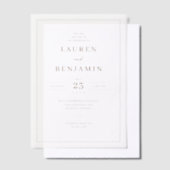 Toile de Romance Wedding Vellum Uitnodigingen (Offset)