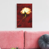 Toile de rose blanche artistique (Insitu(Salon))