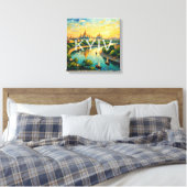 Toile de scène de rivière de la cathédrale dorée d (Insitu(Chambre))