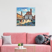 Toile de scène ensoleillée de la Piazza de Bologne (Insitu(Salon))