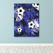 Toile de soccer Mur Art (Insitu (Plancher de Bois))