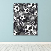 Toile de soccer Mur Art (Insitu (Plancher de Bois))