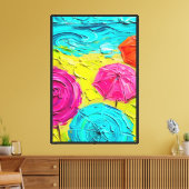 Toile de Sunny Beach expressionniste abstraite (Insitu(Salon))
