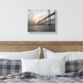 Toile de Sunset du pont de la baie Chesapeake (Insitu(Chambre))