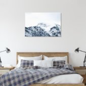 Toile De superbes montagnes enneigées couvertes de nuage (Insitu(Chambre))