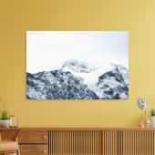 Toile De superbes montagnes enneigées couvertes de nuage (Insitu(Salon))