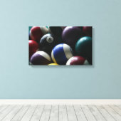 Toile de table billard photo salle de jeu photo (Insitu (Plancher de Bois))