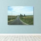 Toile de tableau de mur de longue route de campagn (Insitu (Plancher de Bois))