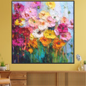 Toile de texture abstraite Bloom Reverie (Insitu(Salon))