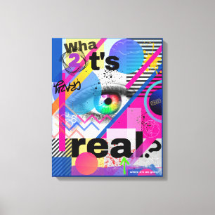 Toile de toile étirée couleur Maximaliste