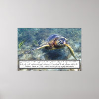 Toile de tortue verte
