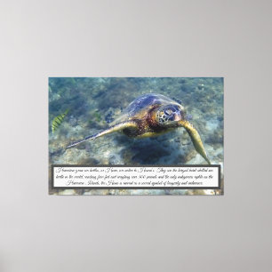 Toile de tortue verte